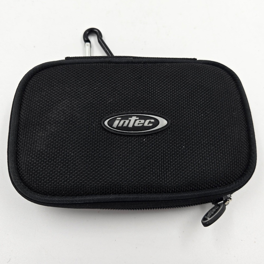 Intec Nintendo DS Lite Carrying Case Black Nylon Travel Pouch with Carabiner